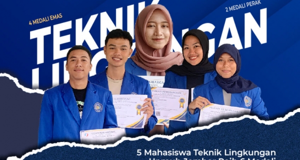 Mahasiswa Teknik Lingkungan Universitas Muhammadiyah Jember Memborong Juara Pada Ajang Lomba Pengetahuan & Sains Indonesia (LPSI) 2023